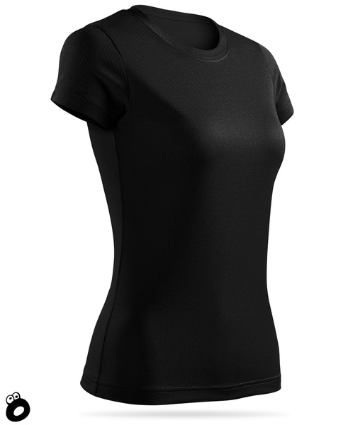 Termoaktywna koszulka szybkoschnąca damska - kolor czarny