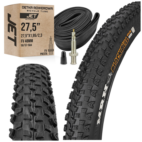 Zestaw:  opona MRH + dętka JET (FV)  do koła 27,5 x 2,1