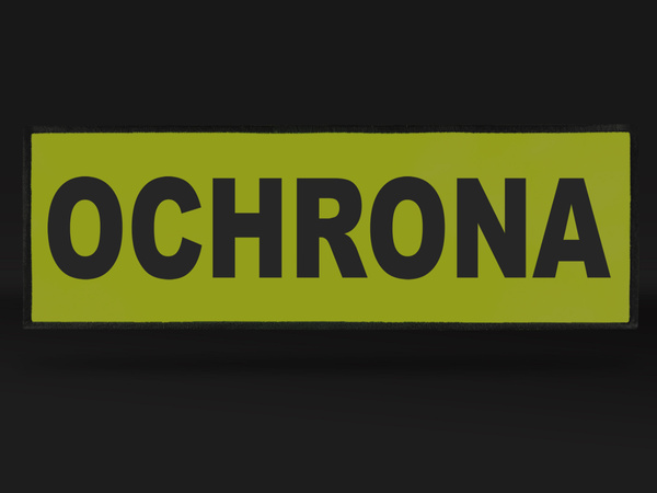 OCHRONA naszywka odblaskowa
