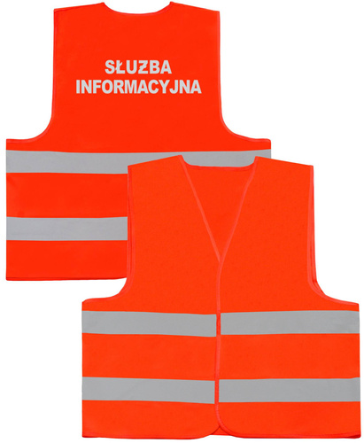 SŁUŻBA INFORMACYJNA kamizelka odblaskowa