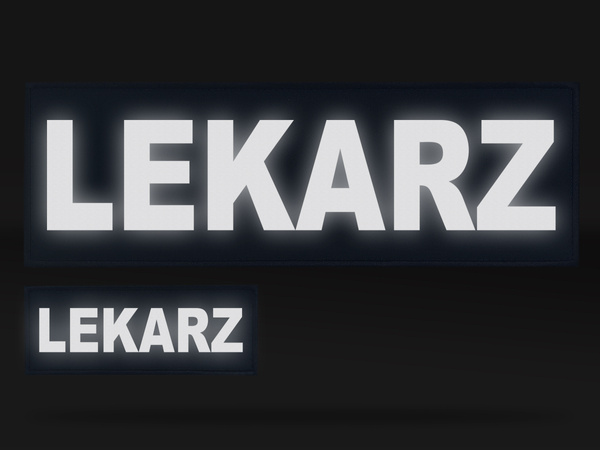 LEKARZ zestaw emblematów odblaskowych