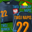 Sportowa koszulka termoaktywna T-shirt z TWOIM NAPISEM I NUMEREM