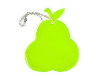 Zawieszka odblaskowa na łańcuszku - GRUSZKA