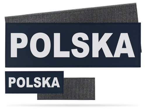 POLSKA zestaw emblematów odblaskowych