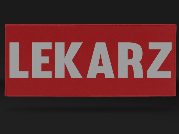 LEKARZ naszywka odblaskowa