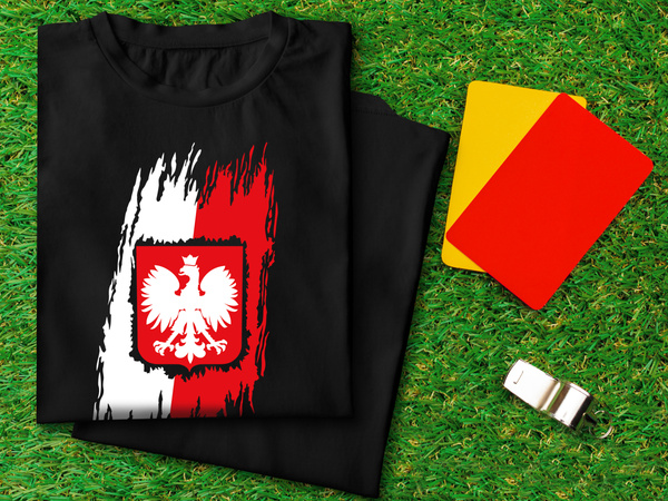 Biała koszulka T-shirt nadruk GODŁO POLSKI