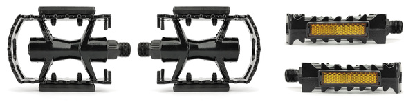 Pedały rowerowe MTB FP-961 aluminiowe - czarne