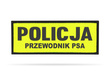 POLICJA PRZEWODNIK PSA naszywka odblaskowa