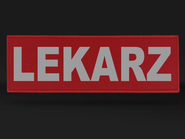 LEKARZ naszywka odblaskowa