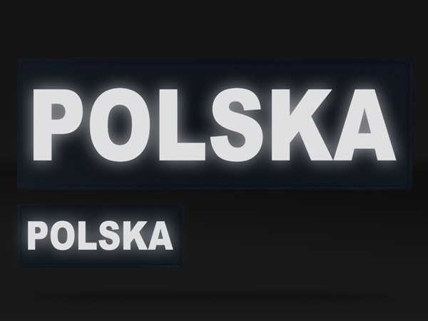 POLSKA zestaw emblematów odblaskowych