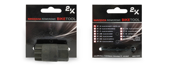 Klucz rowerowy do kaset i tarcz center lock 2K BT-14