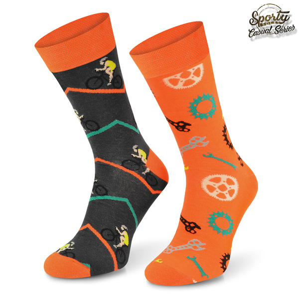 Zestaw kolorowych skarpetek SM1 2PAK - Rowery