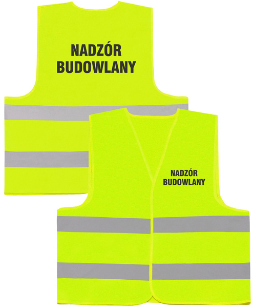 NADZÓR BUDOWLANY kamizelka odblaskowa