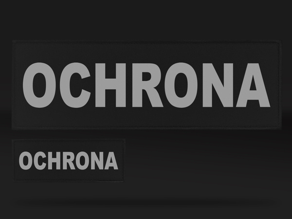 OCHRONA zestaw naszywek odblaskowych