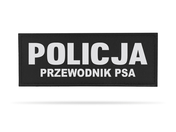 POLICJA PRZEWODNIK PSA naszywka odblaskowa