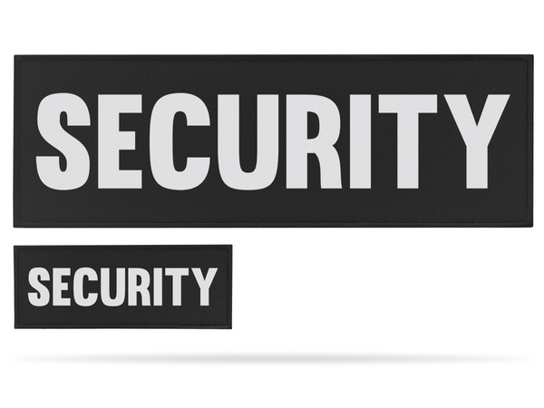 SECURITY zestaw naszywek odblaskowych
