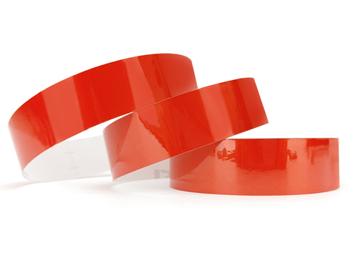 Odblaskowa taśma samoprzylepna czerwona 2,5 cm