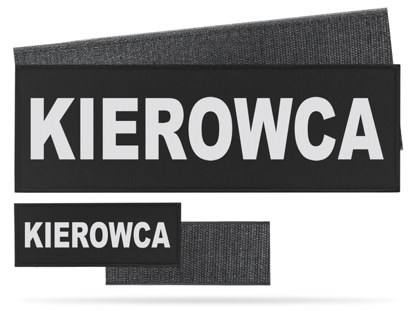 KIEROWCA zestaw naszywek odblaskowych