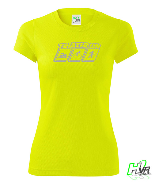 TRIATHLON damska koszulka termoaktywna odblaskowa 3