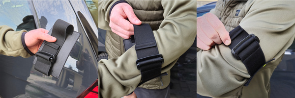 Odblaskowa opaska szybkiego rozpoznania nadruk CBZC (Centralne Biuro Zwalczania Cyberprzestępczości)