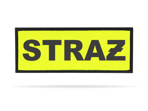 STRAŻ naszywka odblaskowa