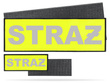 STRAŻ zestaw naszywek odblaskowych