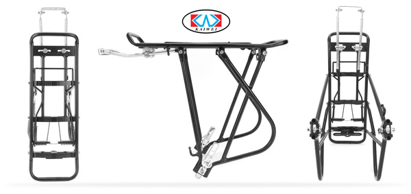 Bagażnik rowerowy tylny 24" - 29" - KAIWEI KW-622-02 - czarny