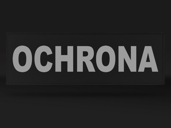 OCHRONA naszywka odblaskowa