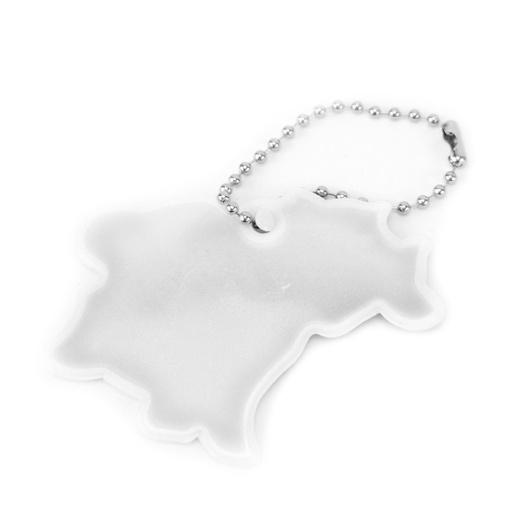 Zawieszka odblaskowa na łańcuszku - KRÓWKA