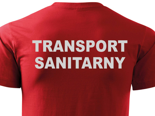TRANSPORT SANITARNY koszulka z nadrukiem