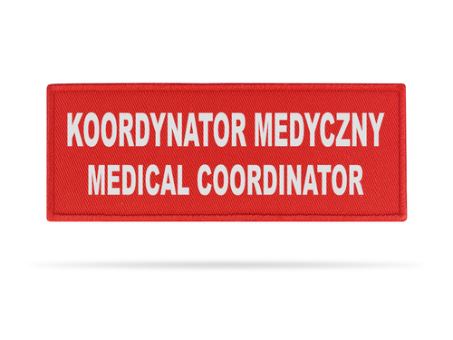 KOORDYNATOR MEDYCZNY MEDICAL COORDINATOR naszywka odblaskowa