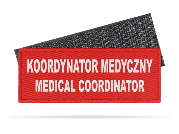 KOORDYNATOR MEDYCZNY MEDICAL COORDINATOR naszywka odblaskowa