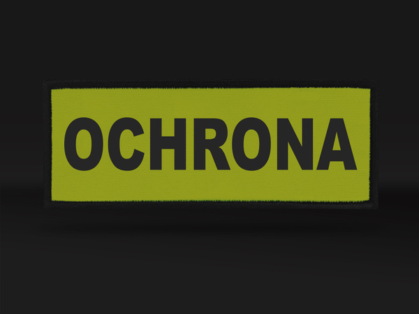 OCHRONA naszywka odblaskowa