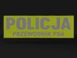 POLICJA PRZEWODNIK PSA naszywka odblaskowa