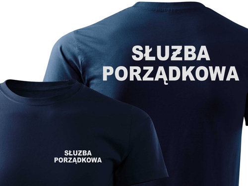 SŁUŻBA PORZĄDKOWA koszulka z nadrukiem