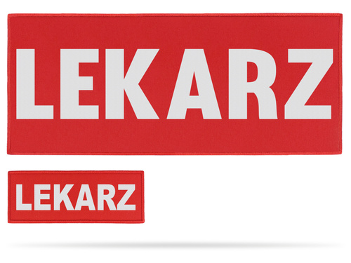 LEKARZ zestaw naszywek odblaskowych