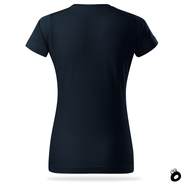 Zestaw 3 sztuk damskich koszulek bawełnianych T-shirt - kolor granatowy