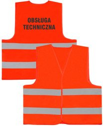OBSŁUGA TECHNICZNA kamizelka odblaskowa