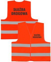 SŁUŻBA DROGOWA kamizelka odblaskowa