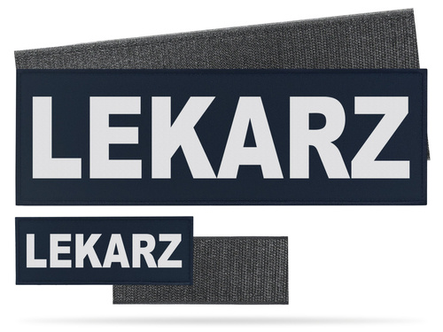 LEKARZ zestaw emblematów odblaskowych