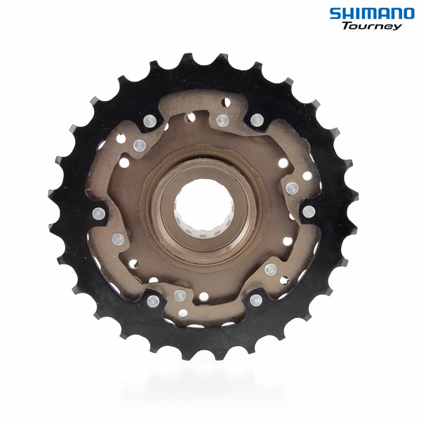 Zestaw Shimano Tourney - wolnobieg MF-TZ500 - 6 rz. 14-28 + łańcuch Shimano HG40 