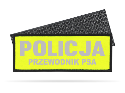 POLICJA PRZEWODNIK PSA naszywka odblaskowa