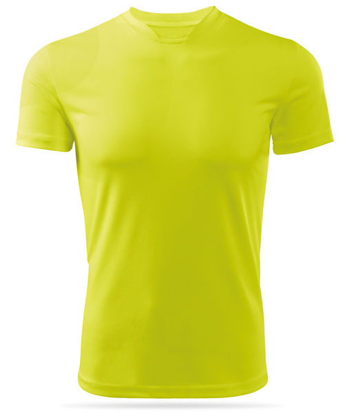 Termoaktywna koszulka szybkoschnąca męska - kolor żółty neonowy