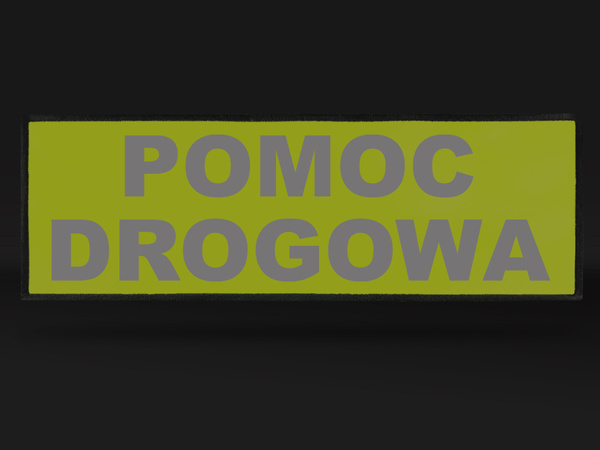 POMOC DROGOWA naszywka odblaskowa