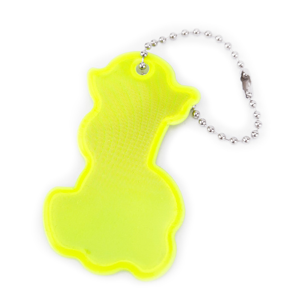 Zawieszka odblaskowa na łańcuszku - ŻYRAFA