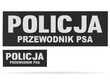 POLICJA PRZEWODNIK PSA zestaw naszywek odblaskowych