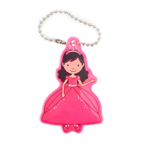 Zawieszka odblaskowa na łańcuszku - KRÓLEWNA