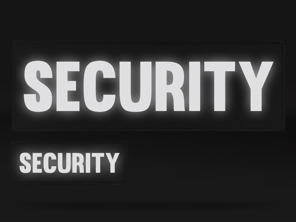 SECURITY zestaw naszywek odblaskowych