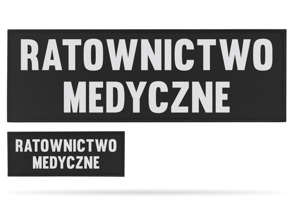 RATOWNICTWO MEDYCZNE zestaw naszywek odblaskowych