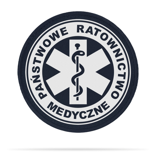 PAŃSTWOWE RATOWICTWO MEDYCZNE naszywka odblaskowa